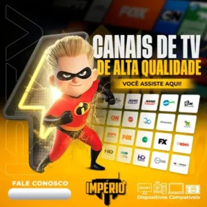 TV LG com um teste IPTV